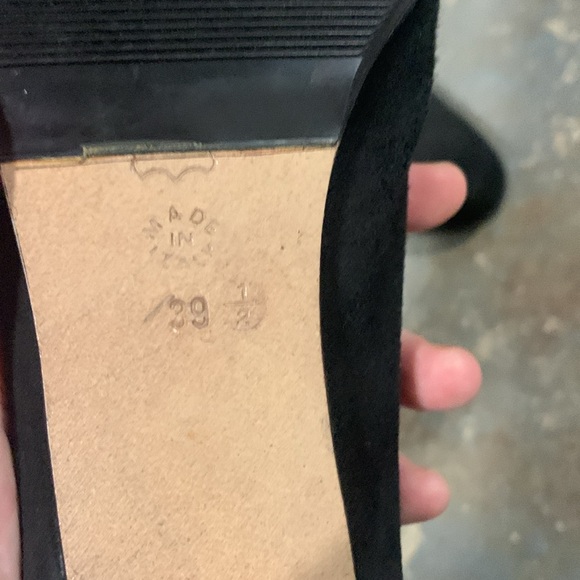 Stunning Black Corso Italian Hand Made Suede Heels size 39.5 - Picture 4 of 7